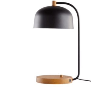 Lex Black Dome USB Desk Lamp