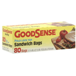 GOODSENSE SANDWICH BAG 80CT