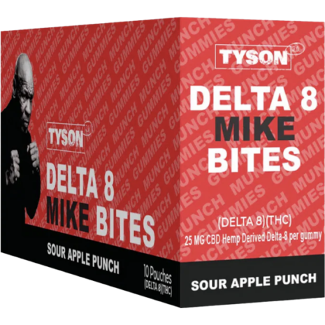 Tyson Mike Bites D8 10ct Sour Apple