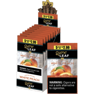 GAME LEAF 8CT 5/$2.99 WHITE PEACH