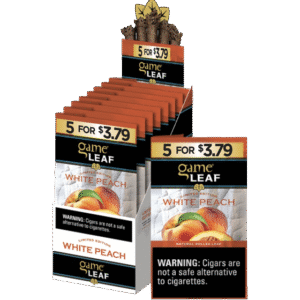 GAME LEAF 8CT 5/$3.79 WHITE PEACH