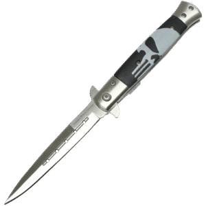 KNIFE 5" 3D PRINT SKULL