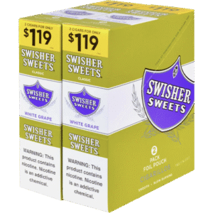 SWISHER  30CT 2/$1.19 WHITE GRAPE