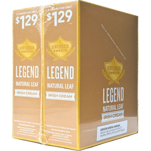 SWISHER LEGEND 2/$1.29 IRISH CREAM