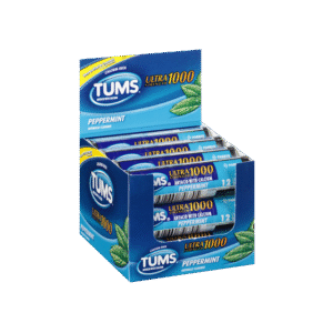 TUMS ULTRA 1000 PEPPERMINT 12CT