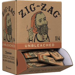ZIG ZAG 48CT UNBLEACHED DISPLAY 1.25"