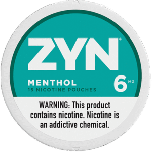 ZYN NICOTINE PCH 6MG 5CT MENTHOL
