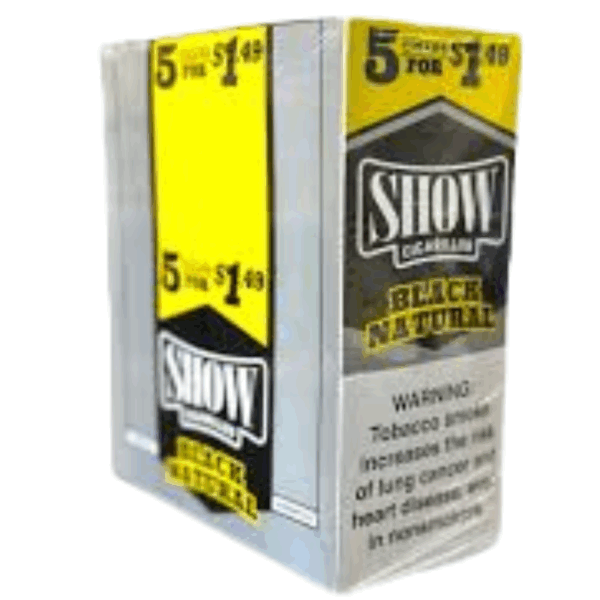 SHOW 15CT 5/$1.49 BLACK NATURAL
