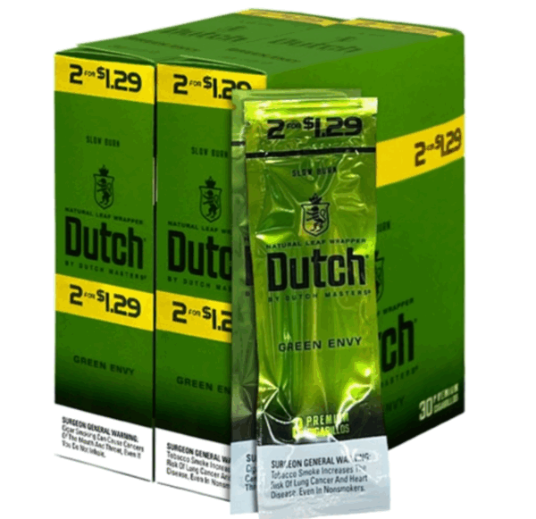 DUTCH MASTERS 2/$1.29  GREEN ENVY