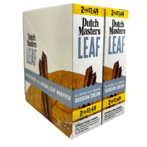 DUTCH MASTERS LEAF 2/$1.49 RUSSIAN CREAM