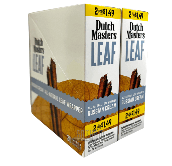 DUTCH MASTERS LEAF 2/$1.49 RUSSIAN CREAM