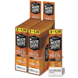 WHITE OWL 30CT 2/$1.19 MOON SHINE SWEET PEACH TEA