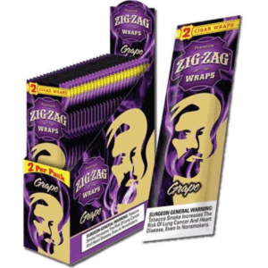 ZIG ZAG CIGAR CONES 15/2CT GRAPE