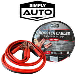 BOOSTER CABLE SIMPLY AUTO 250AMP 10G 12FT