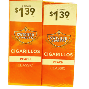 SWISHER 2/$1.39 30CT PEACH