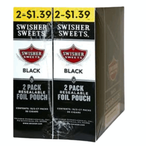 SWISHER 30CT 2/$1.39 BLACK