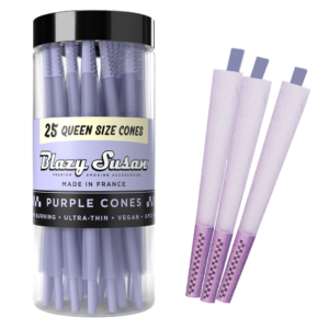 BLAZY SUSAN PURPLE CONES JAR 25CT QUEEN
