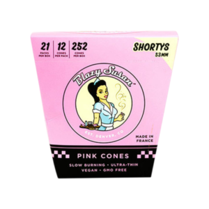BLAZY SUSAN PINK CONES 21/12CT SHORTYS 53MM