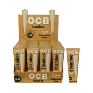 OCB CONES ORGANIC BAMBOO X3 KING SIZE