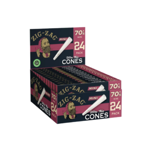 ZIG ZAG CONES 24CT ULTRA THIN MINI 70'S