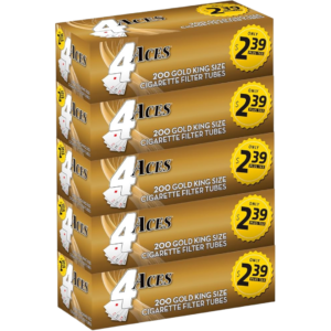 4 ACES TUBES 5CT $2.39 GOLD KING