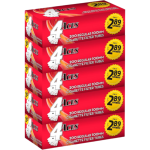 4 ACES TUBES 5CT $2.89 RED 100S
