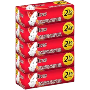 4 ACES TUBES 5CT $2.39 RED KING